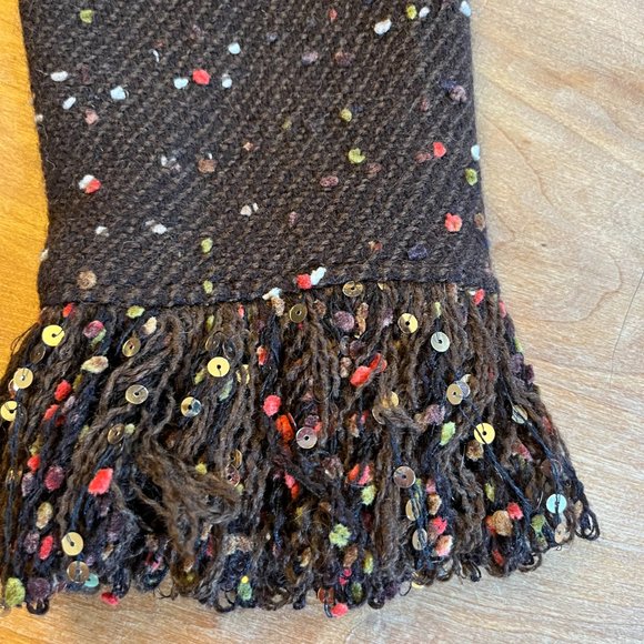 Teri John Ricky Freeman jacket and skirt, Size 10 Brown Multi Colour Sequins - Picture 4 of 13